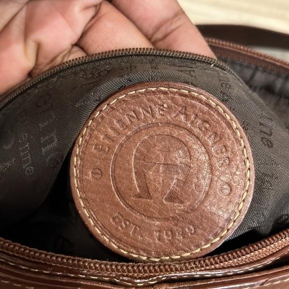 Etienne Aigner Brown Leather Hnadbag,Shoulder, Handbag. Great condition! - Picture 8 of 13